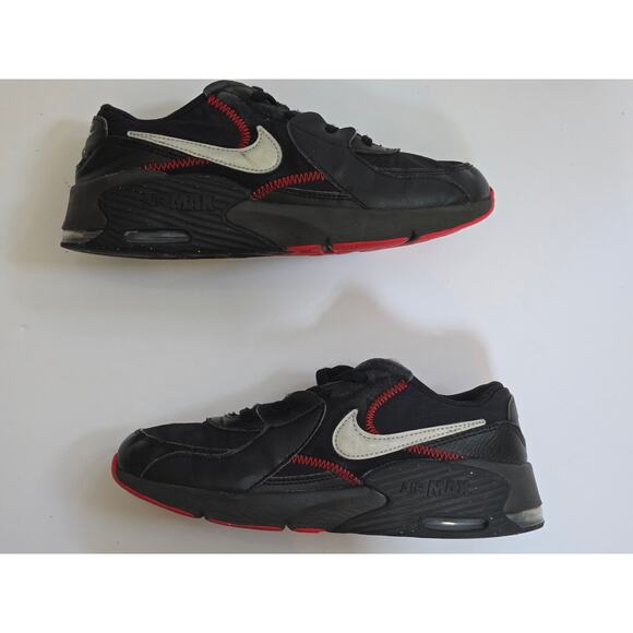 Nike Shoes Youth 3Y Air Max Excee 90 Black / Red Sneakers CD6892-016 - Picture 4 of 7